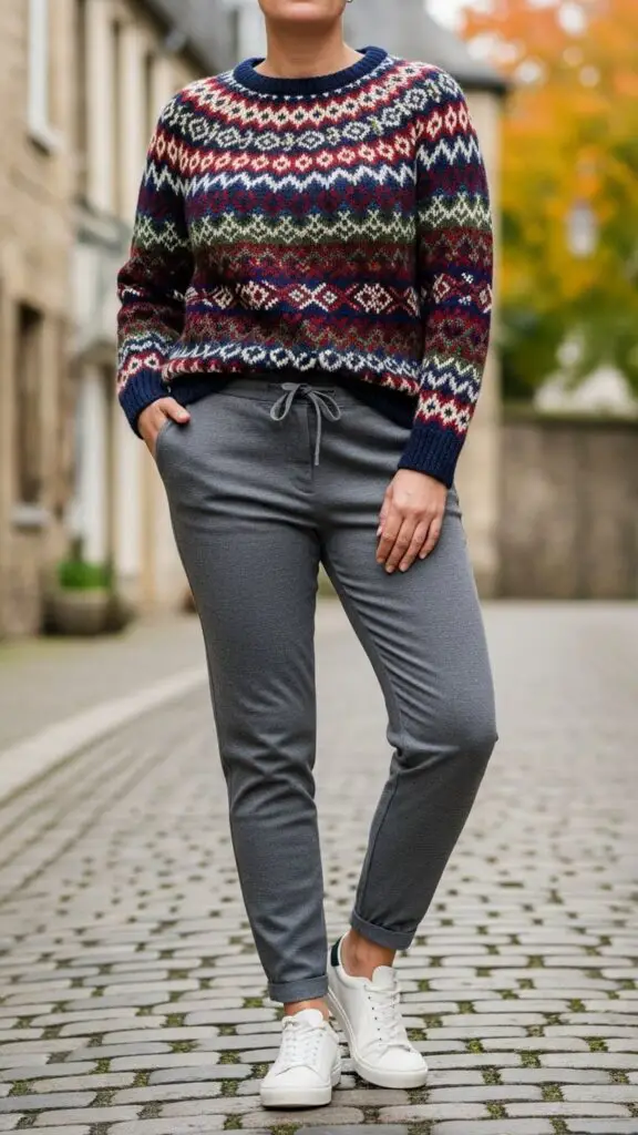 Fair Isle Sweater + Joggers