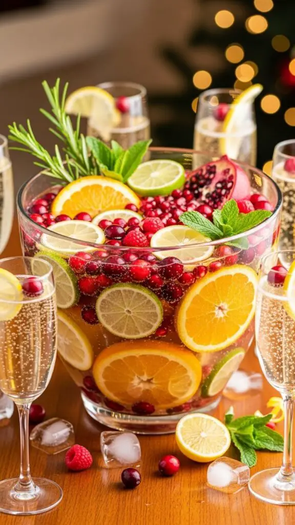 Festive Champagne Punch