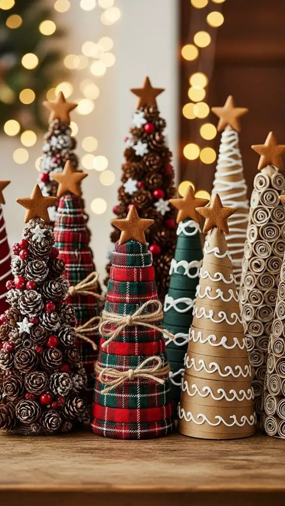 Festive Christmas Tree Cones