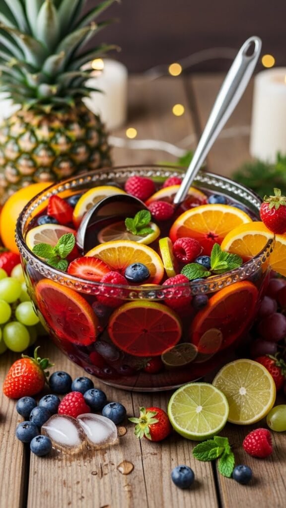 Festive Fruit Punch Bowl