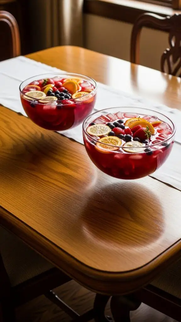 Floating Fruit Punch Bowls