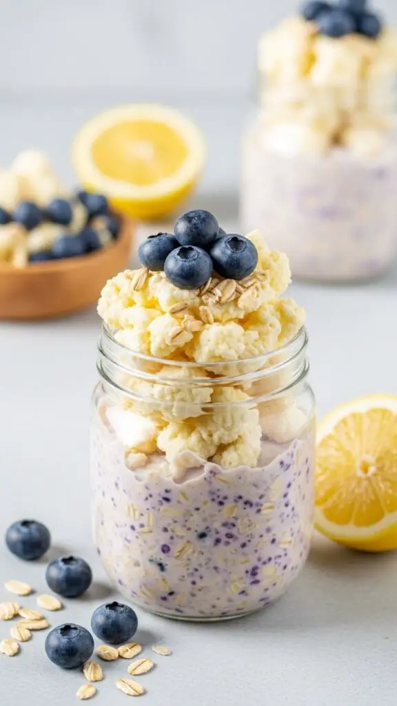 Fluffy Lemon-Blueberry Overnight Oats That Taste Like Dessert
