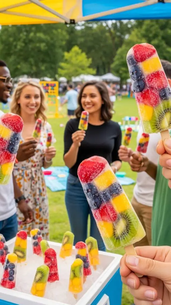Frozen Fruit Pops for Outdoor Events