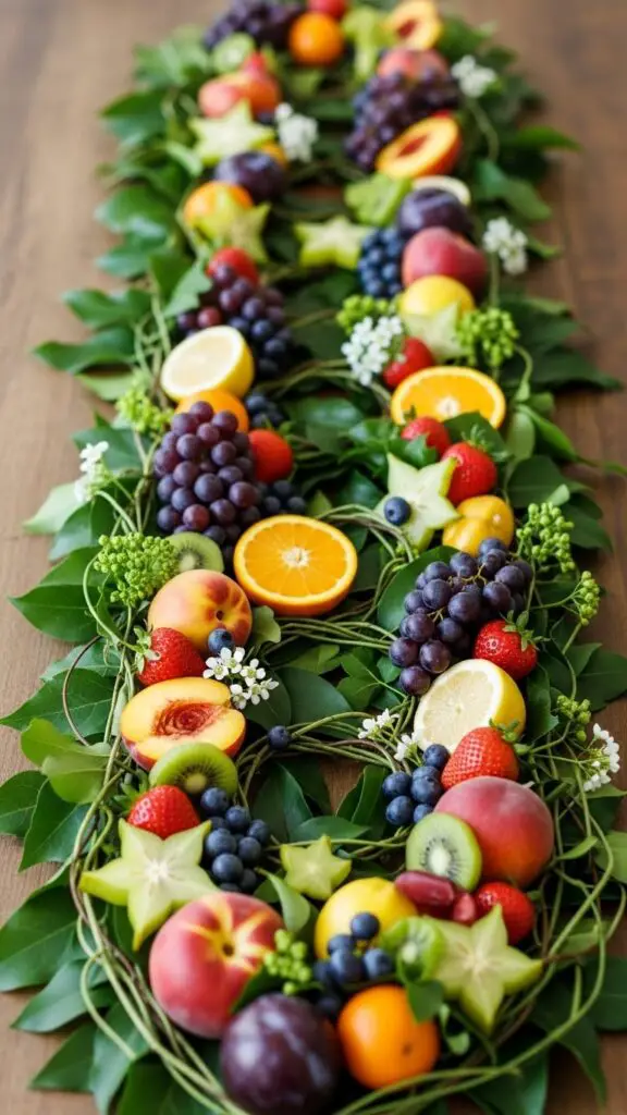 Fruit Garland Table Runner