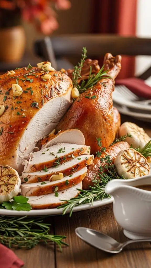 Garlic Herb Roasted Turkey