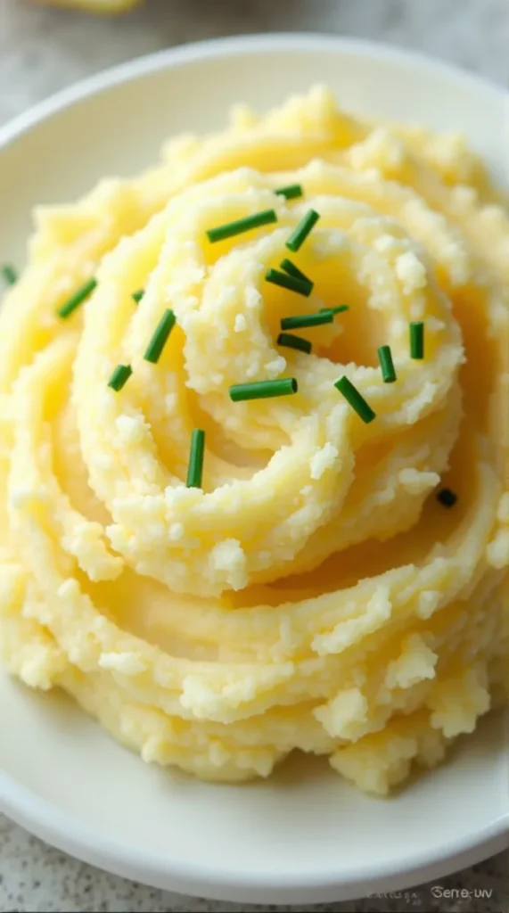 Garlic Mashed Potatoes with Chives