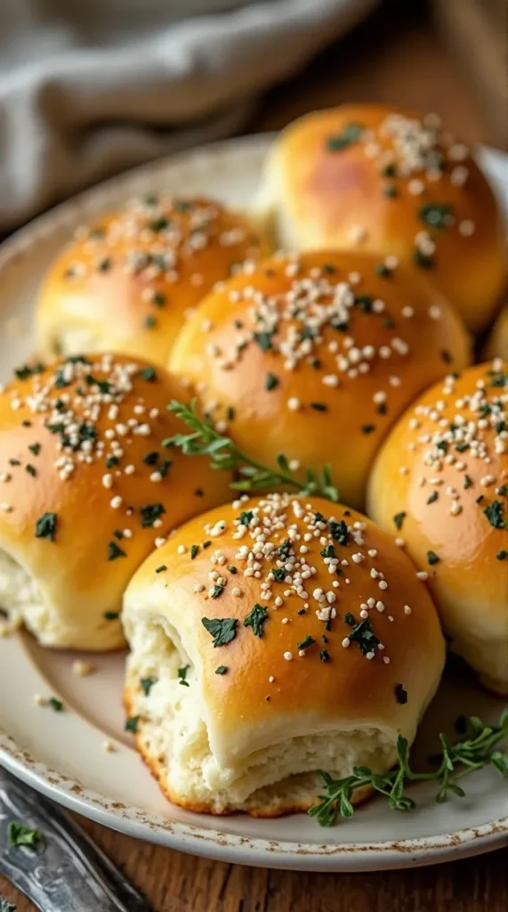 Garlic and Herb Dinner Rolls
