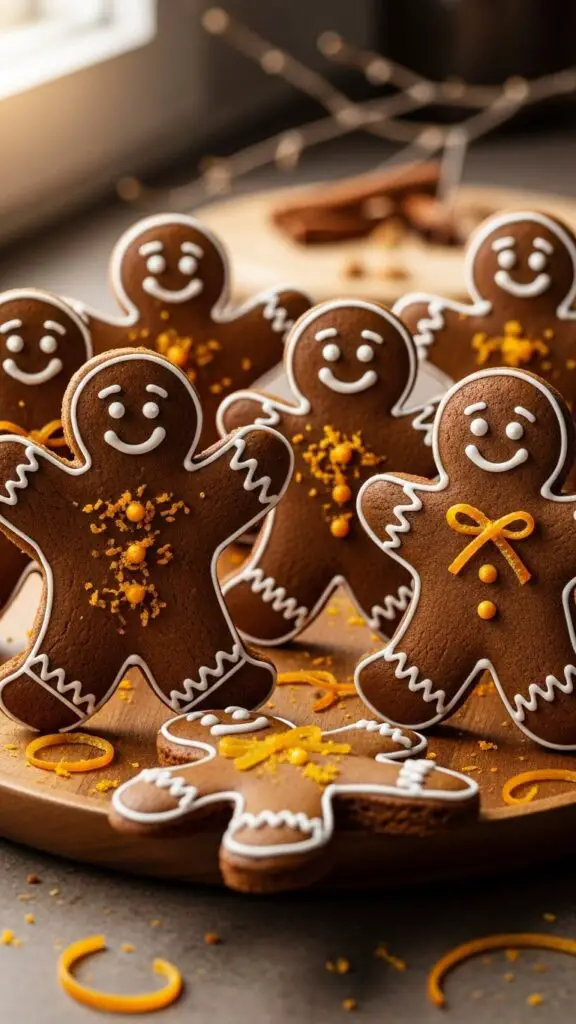 Gingerbread Men with a Twist of Orange Zest