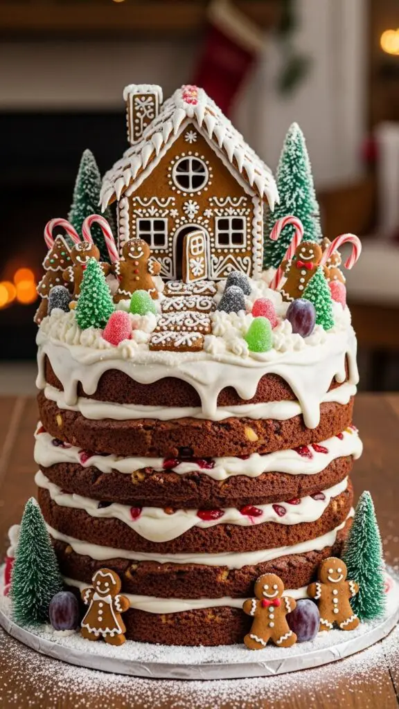 Gingerbread Wonderland Layer Cake