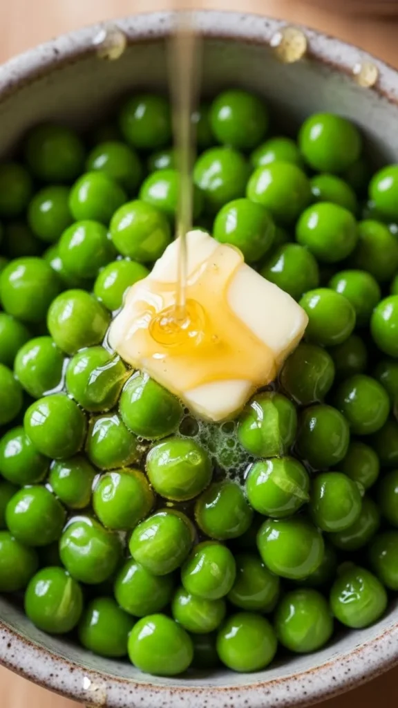 Glazed Peas with Butter & Honey