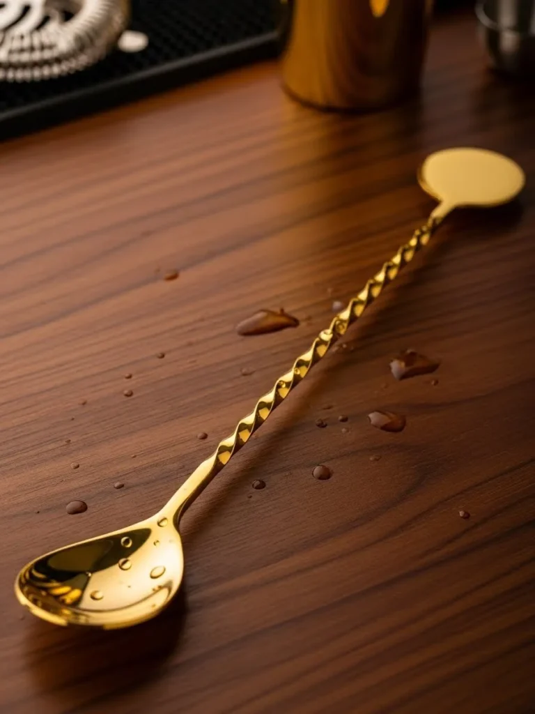 Gold-Plated Bar Spoon