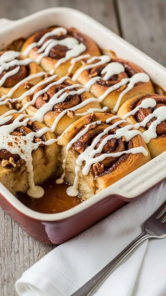Gooey Cinnamon Roll Casserole