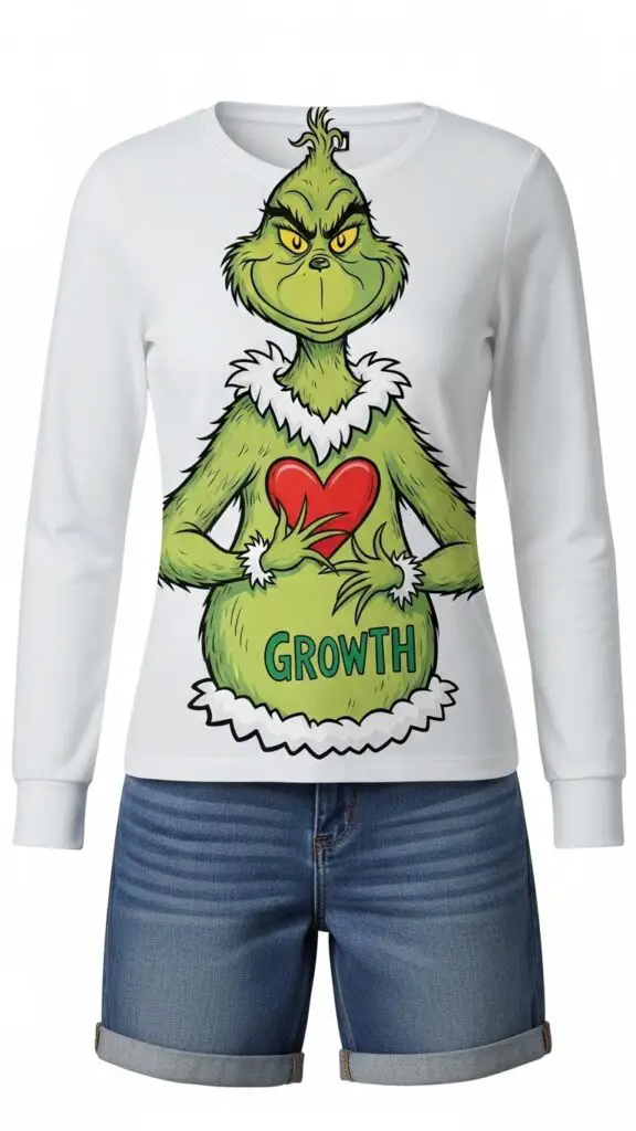 Grinch with a Heart Growth outfit