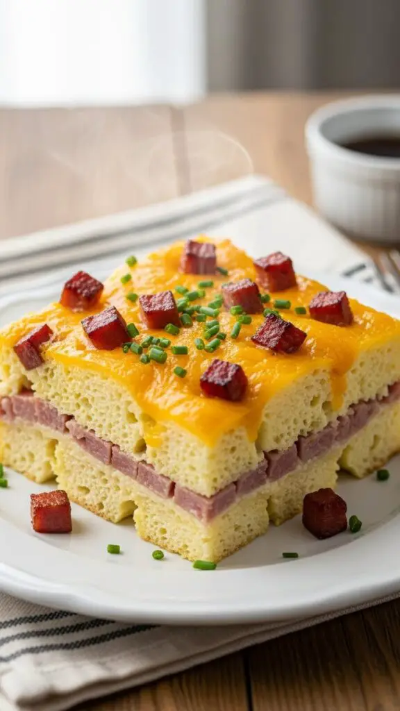 Ham and Cheese Breakfast Strata