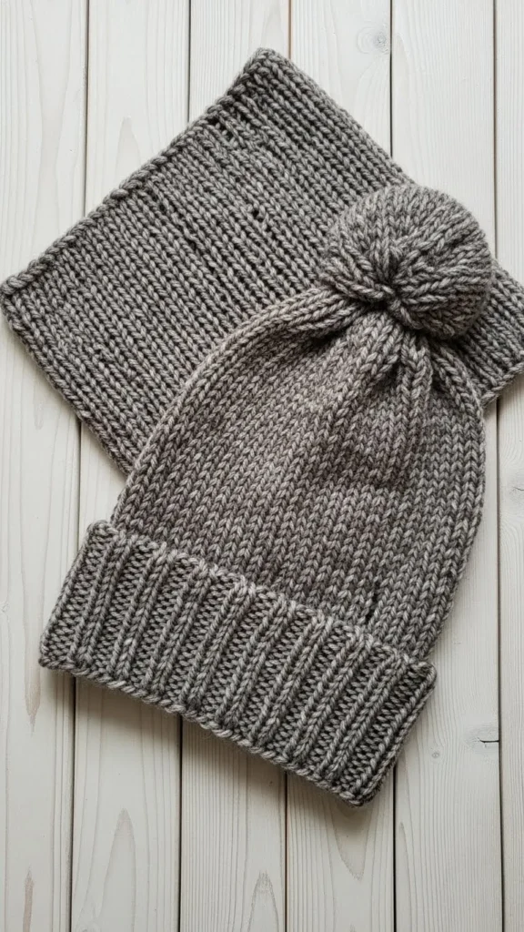 Hand-Knitted Scarf or Beanie