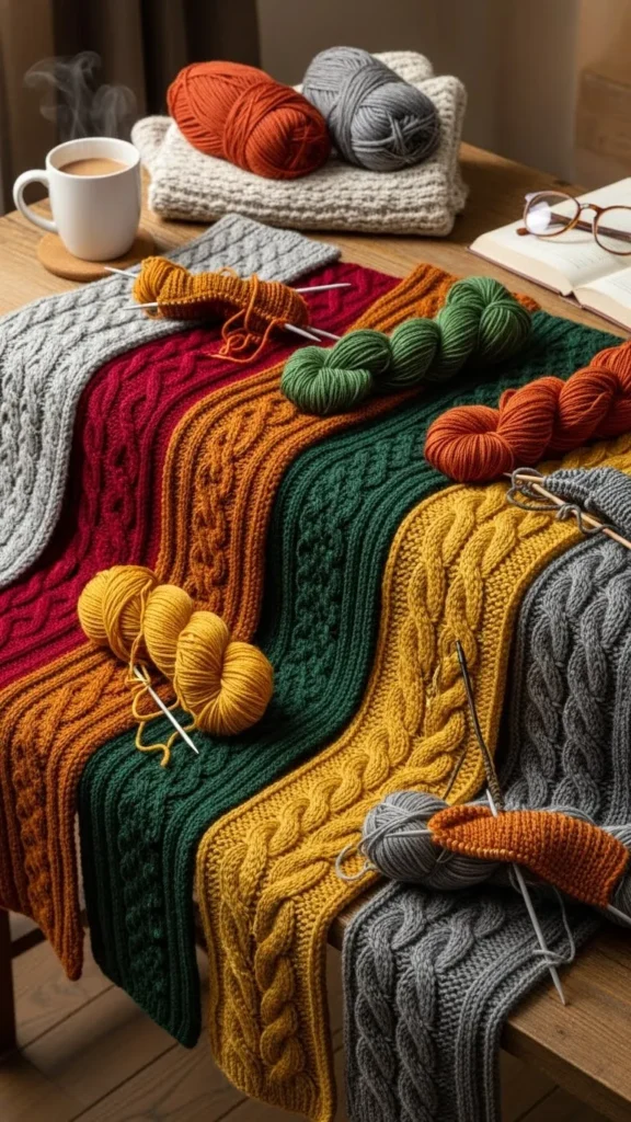 Hand-Knitted Scarves