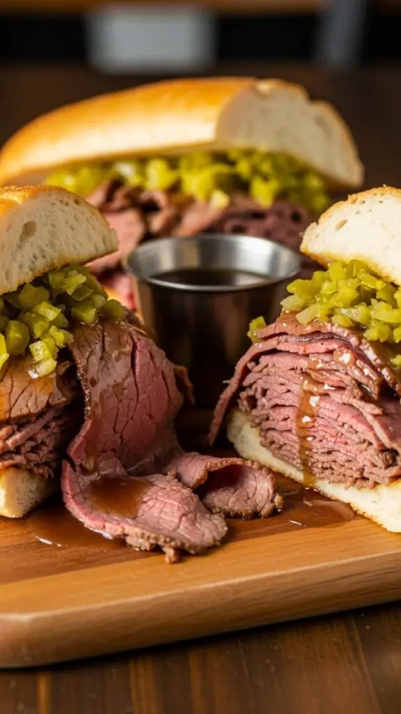 Hearty Italian Beef Sandwiches