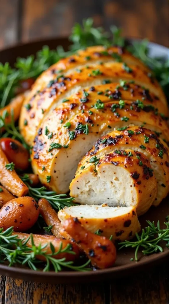 Herb-Roasted Garlic Butter Turkey Breast