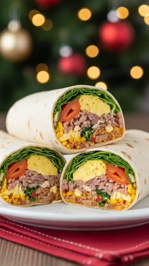 Holiday Breakfast Burritos