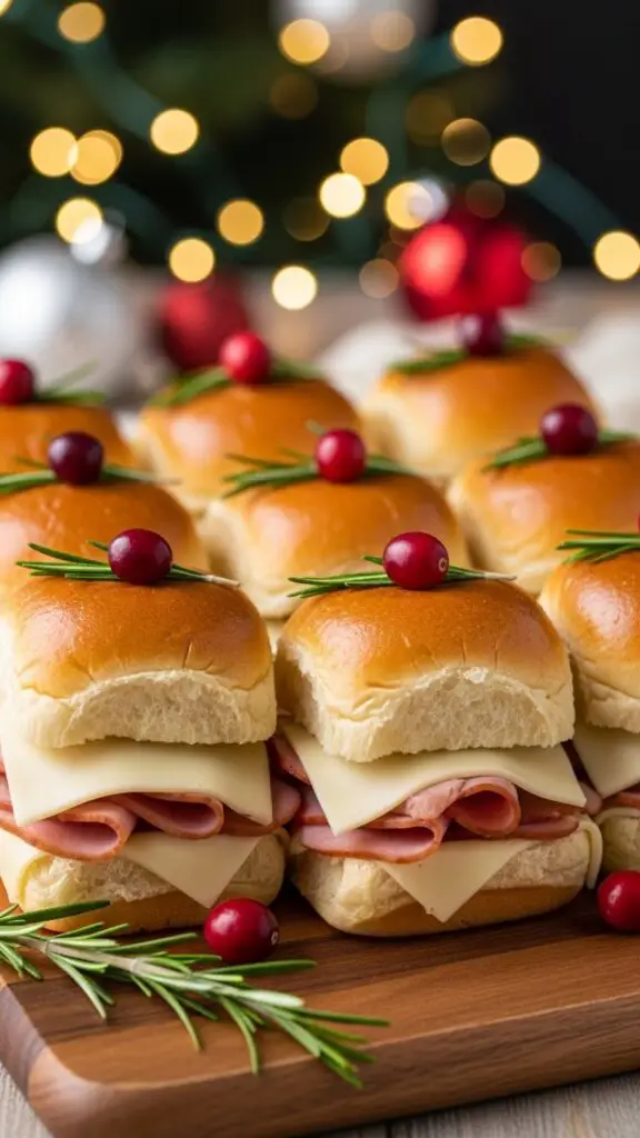 Holiday Ham and Cheese Sliders