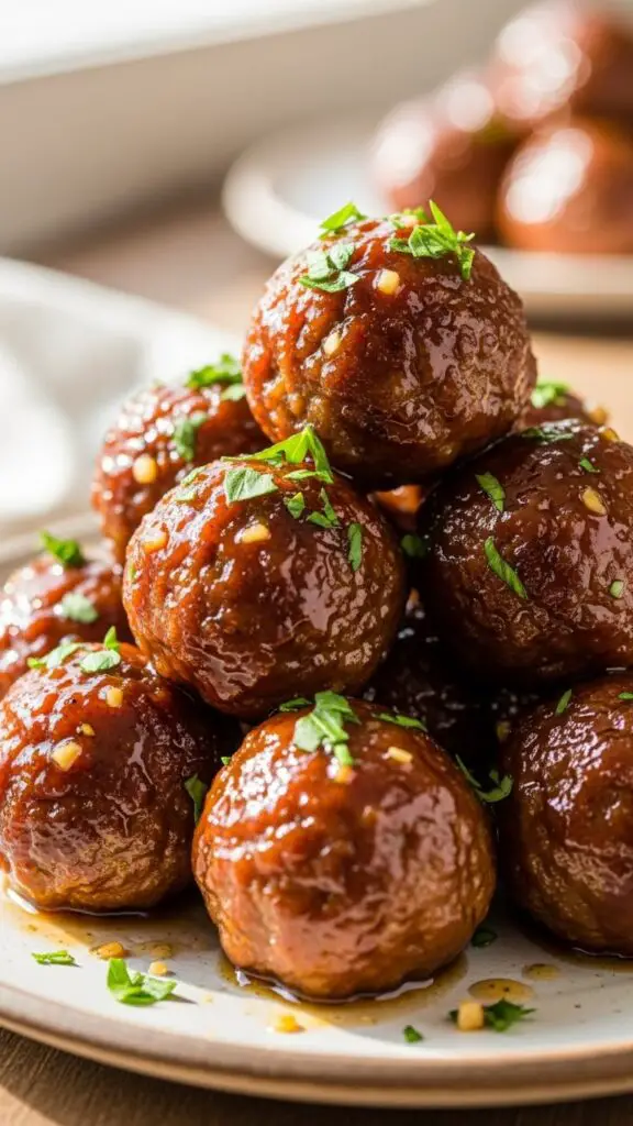 Honey Garlic Meatballs