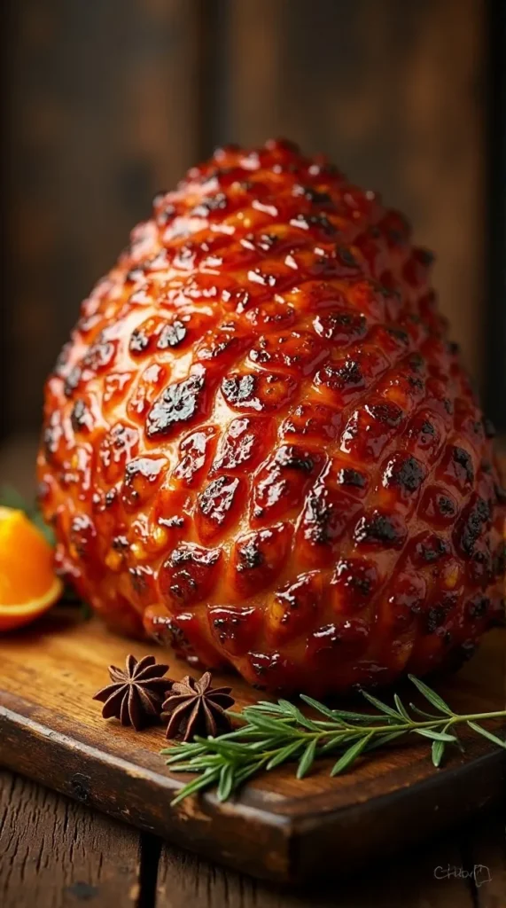 Honey Glazed Ham with Orange & Clove