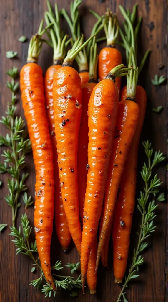 Honey-Glazed Roasted Carrots with Thyme