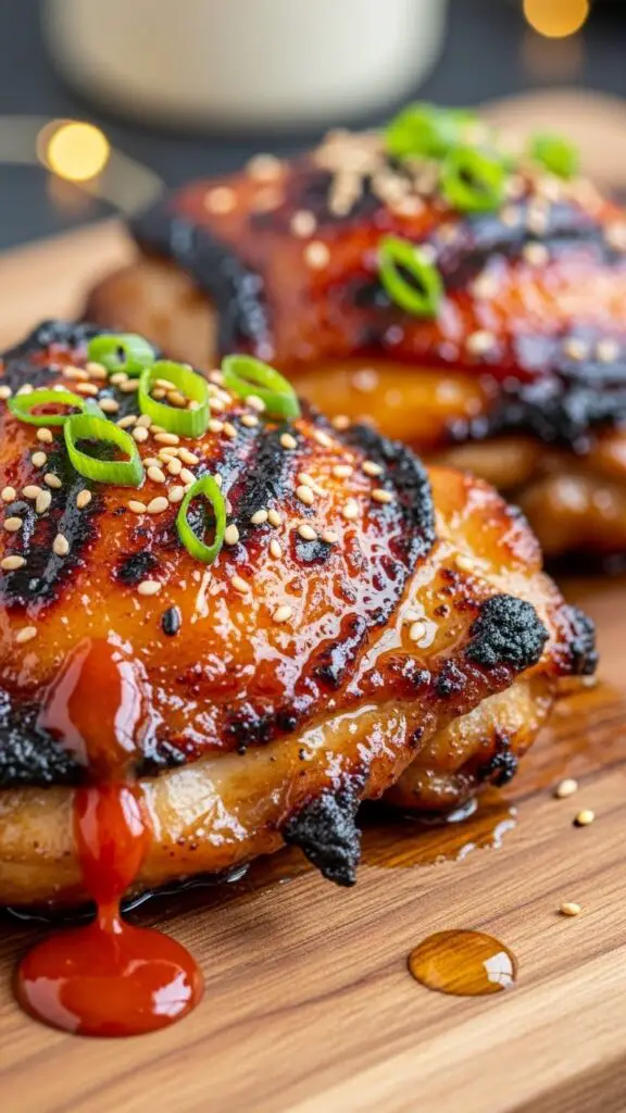 . Honey Sriracha Chicken Thighs