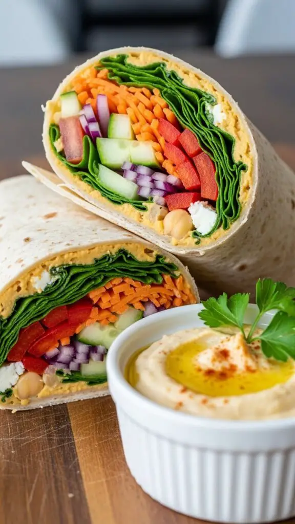 Hummus Veggie Wrap