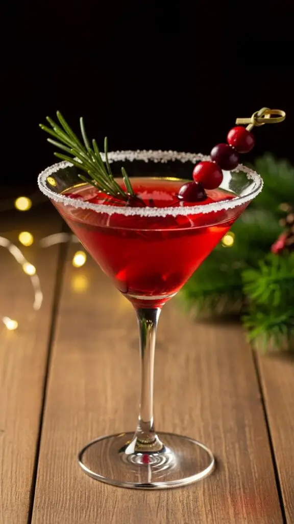 Cranberry Christmas Martini