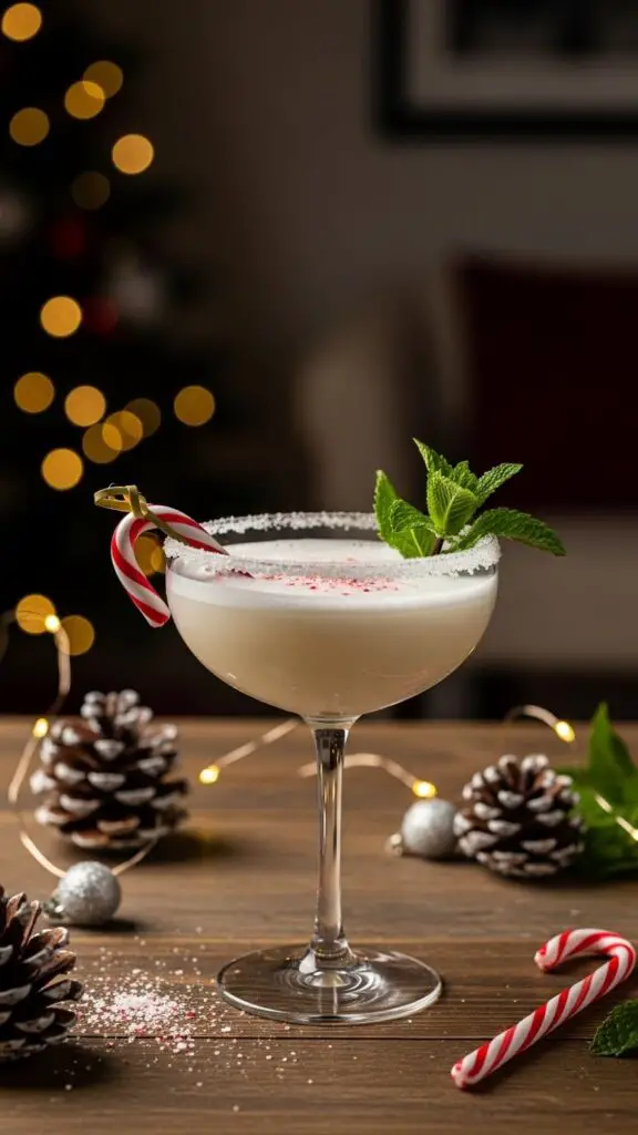 Peppermint White Christmas Margarita
