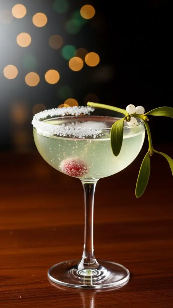 Mistletoe Martini (Vodka & Champagne)