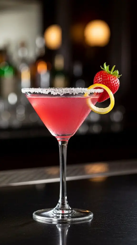 Strawberry Lemon Drop Martin