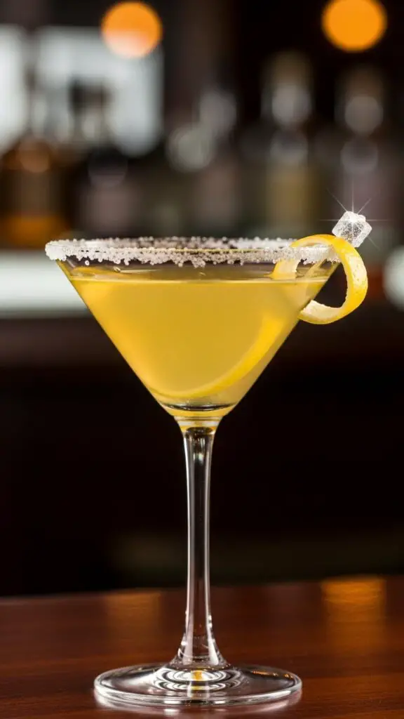 Sparkling Lemon Drop Martini