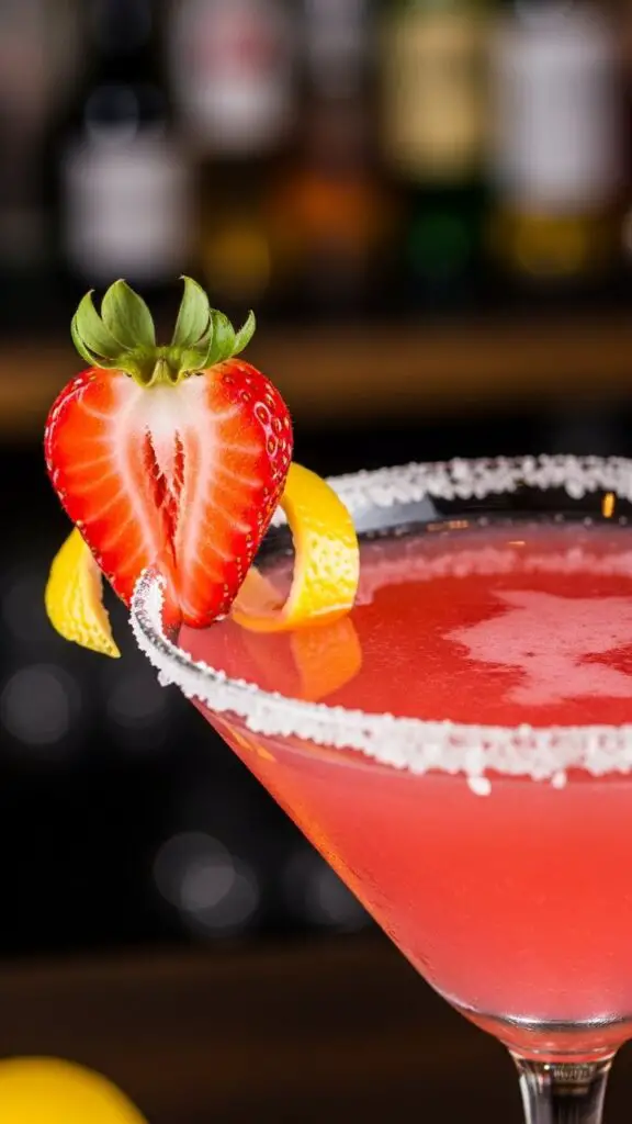 Strawberry Lemon Drop Martini