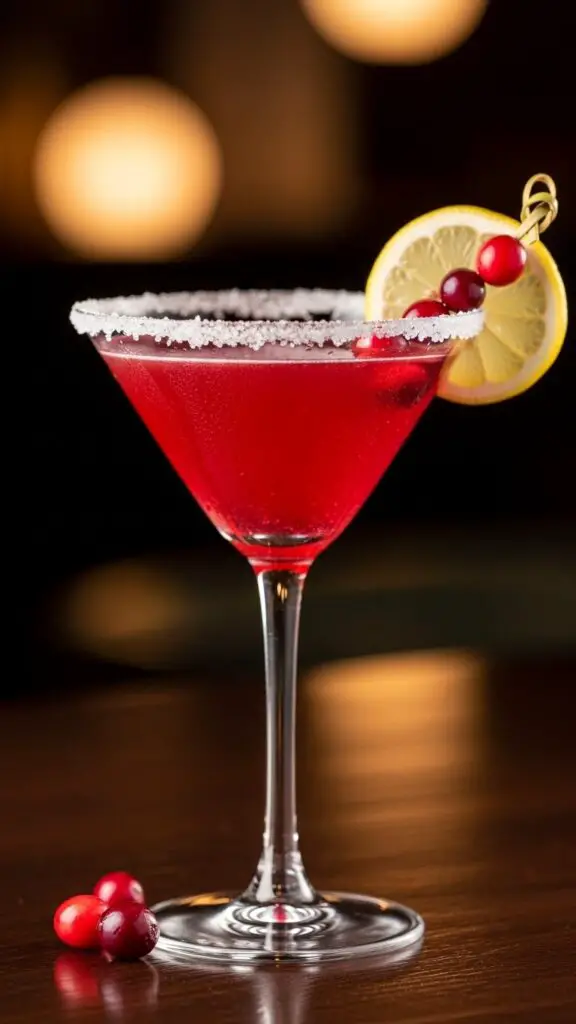 Sparkling Cranberry Lemon Drop