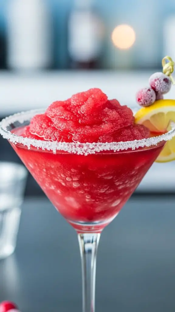 Frozen Cranberry Lemon Drop