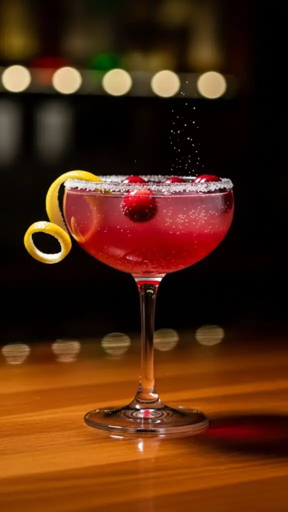 Mocktail Cranberry Lemon Drop (
