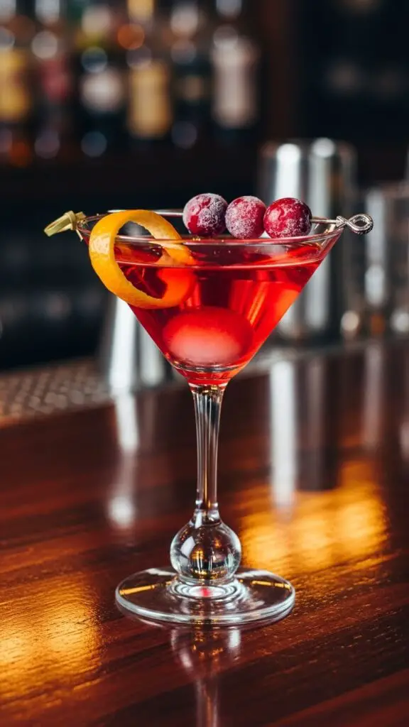 Cranberry Orange Martini (