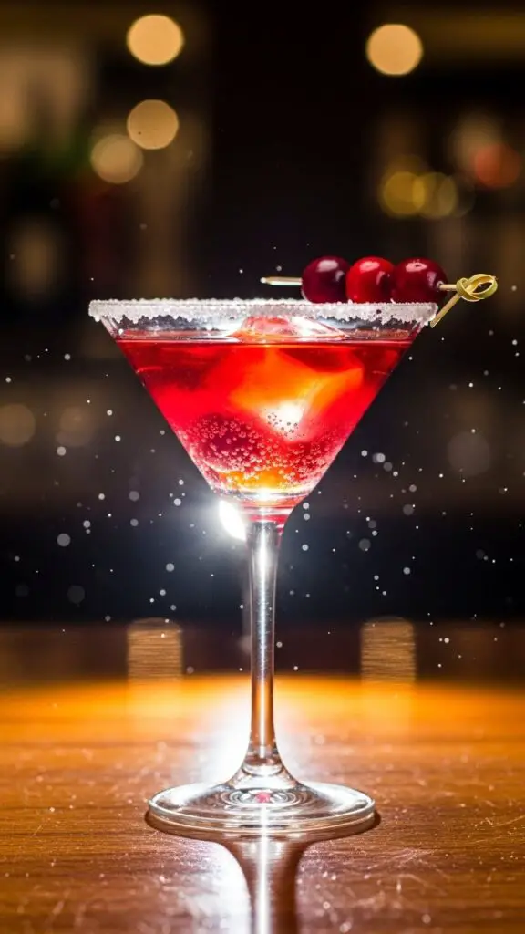 Sparkling Cranberry Martin