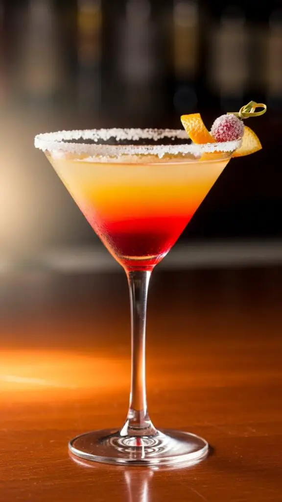 Orange-Cranberry Lemon Drop Martini