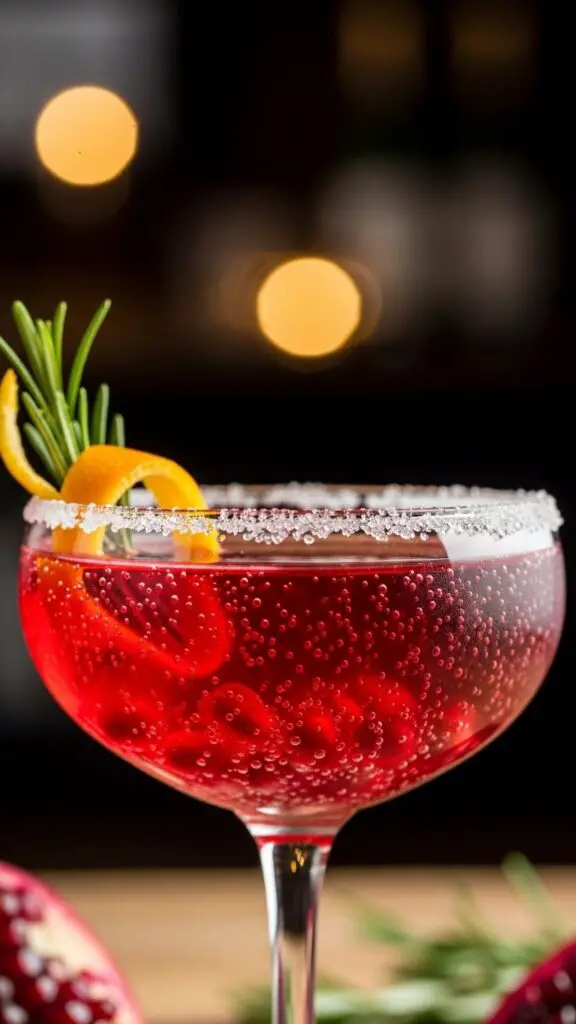 Pomegranate Sparkler Martini