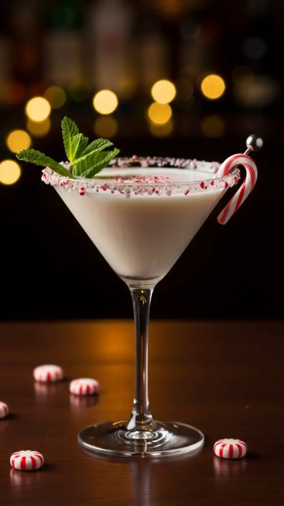 White Chocolate Peppermint Martini