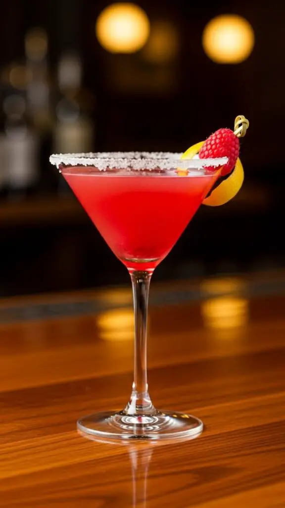 Raspberry Lemon Drop Martini