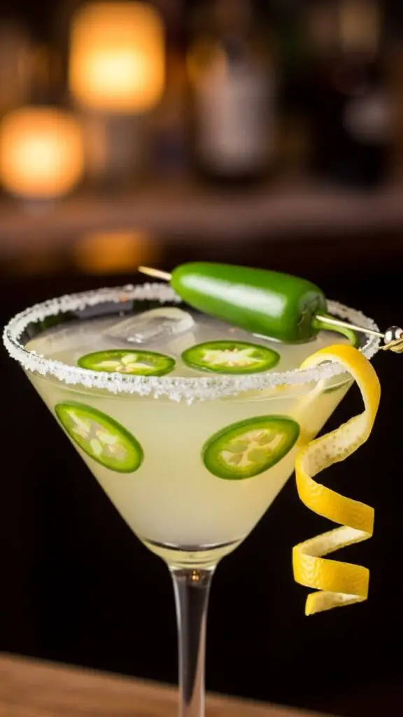 Spicy Jalapeño Lemon Drop Martini