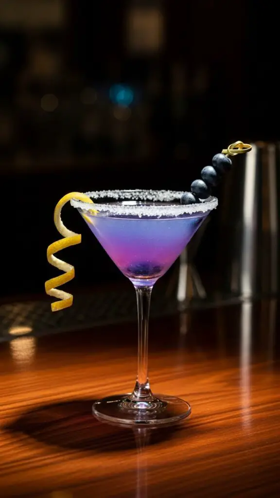 Blueberry Lemon Drop Martini