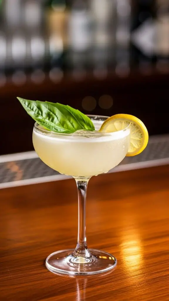 Lemon Basil Martini