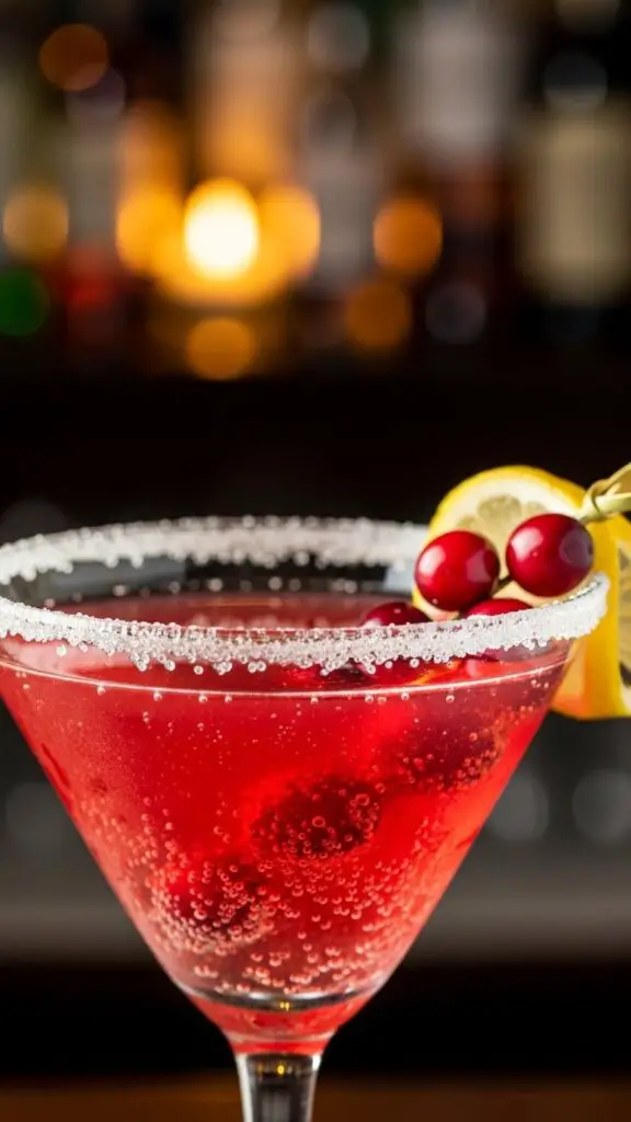 Sparkling Cranberry Lemon Drop