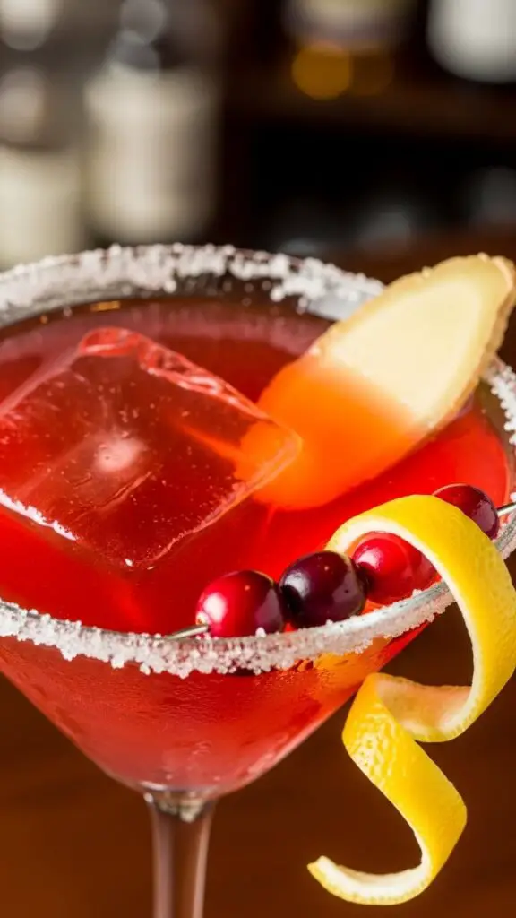 Ginger-Cranberry Lemon Drop –