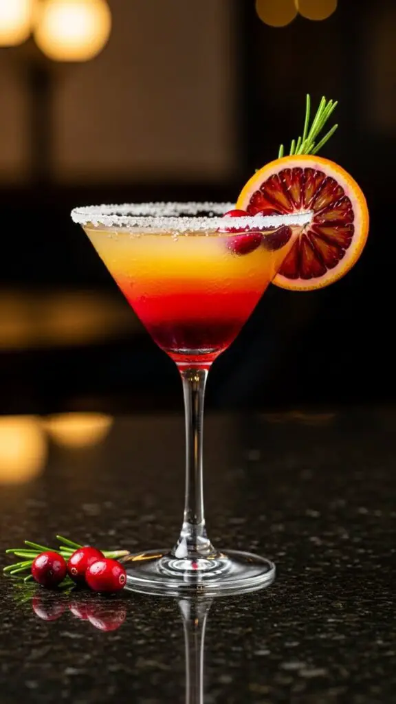 Blood Orange Cranberry Lemon Drop